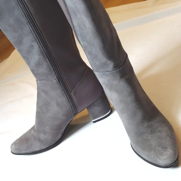 Calvin Klein Gray Freeda Tall Boot - Picture 3 of 11